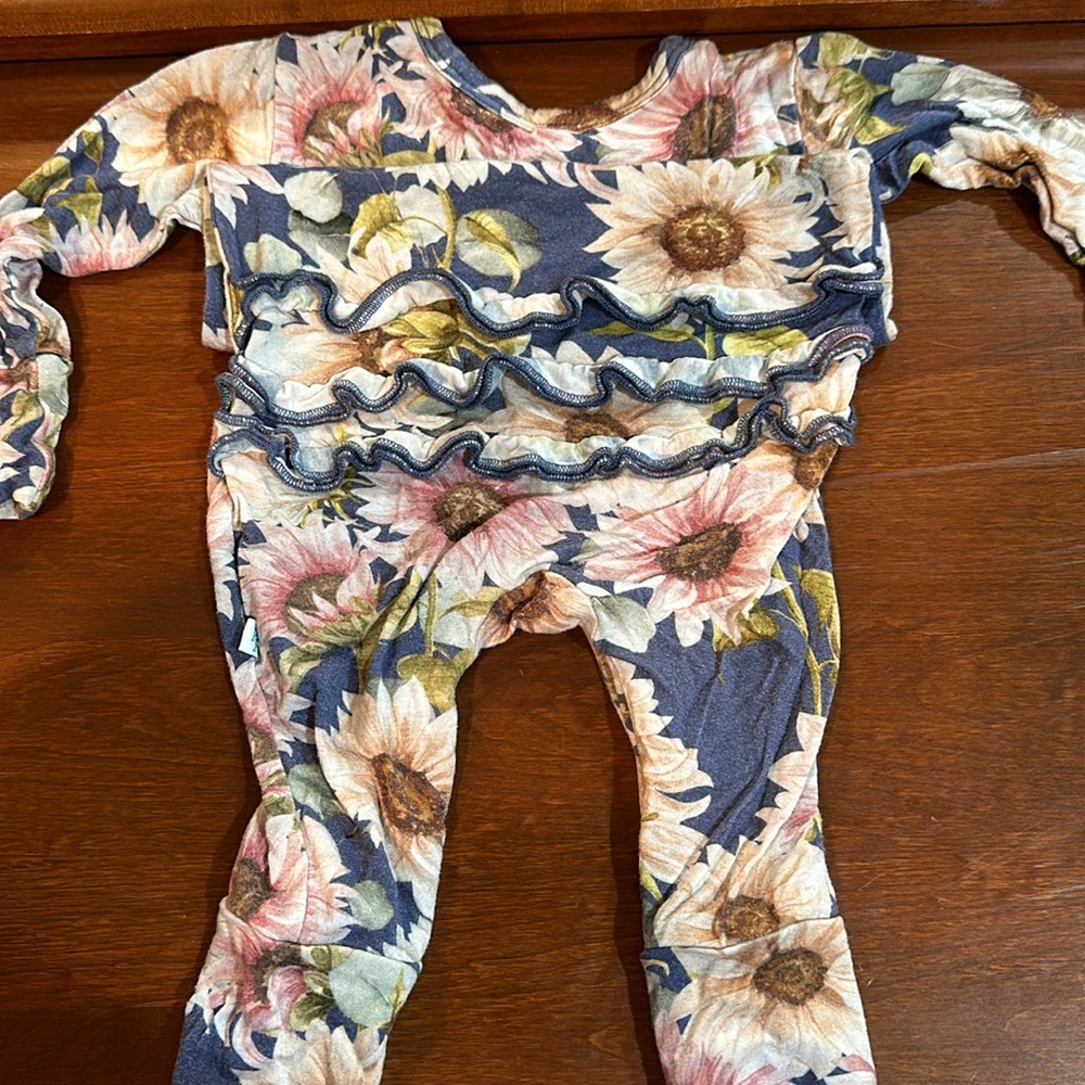 Posh Peanut Ruffle Butt Romper - Picture 2 of 2